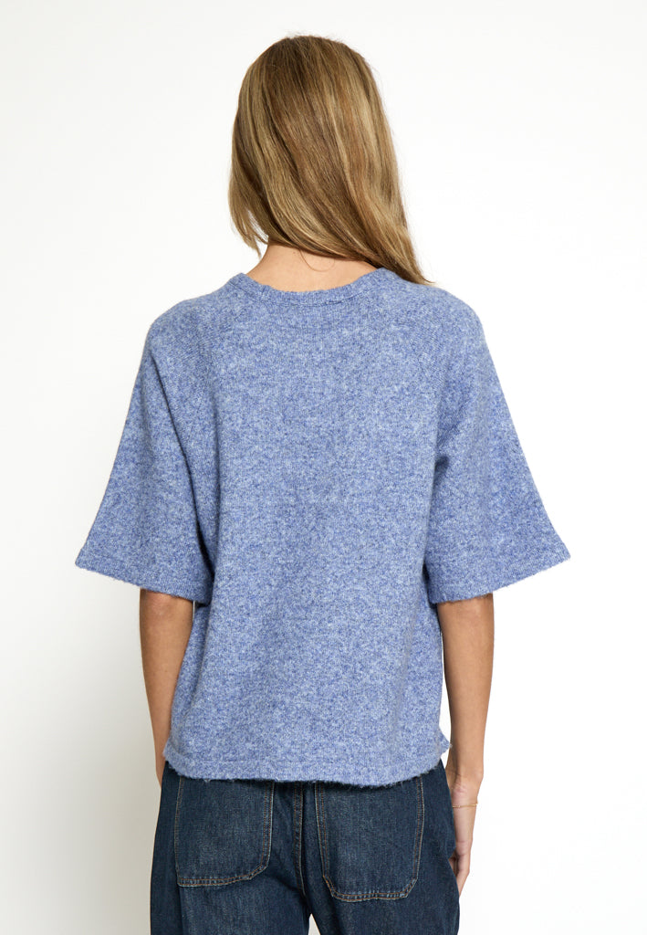 Peppercorn PCKate Knit Blouse Blouse 1037M Ensign Blue Melange