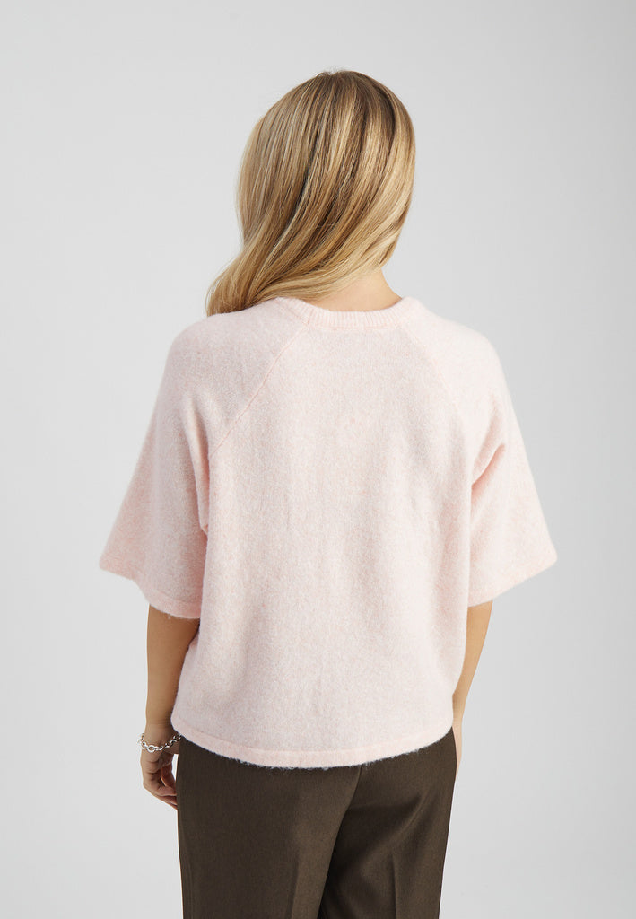 Peppercorn Kate GRS RWS Knit Blouse - Pearl Blush Melange