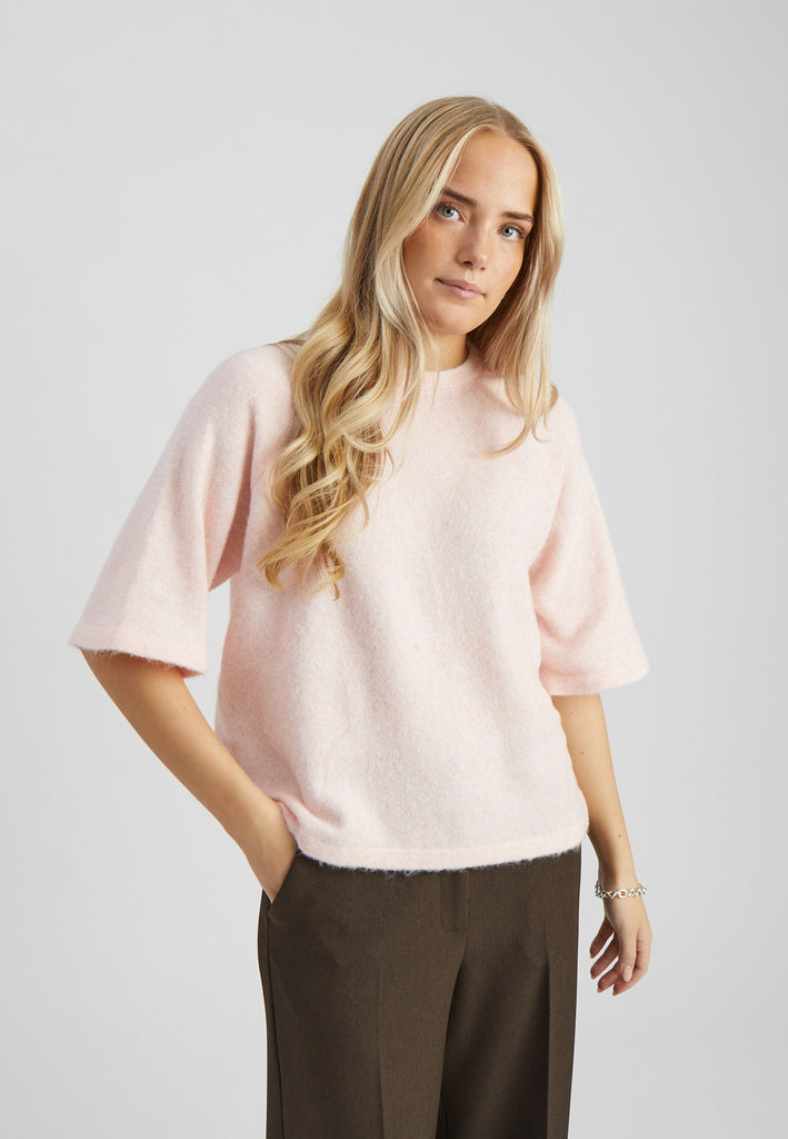 Peppercorn Kate GRS RWS Knit Blouse - Pearl Blush Melange