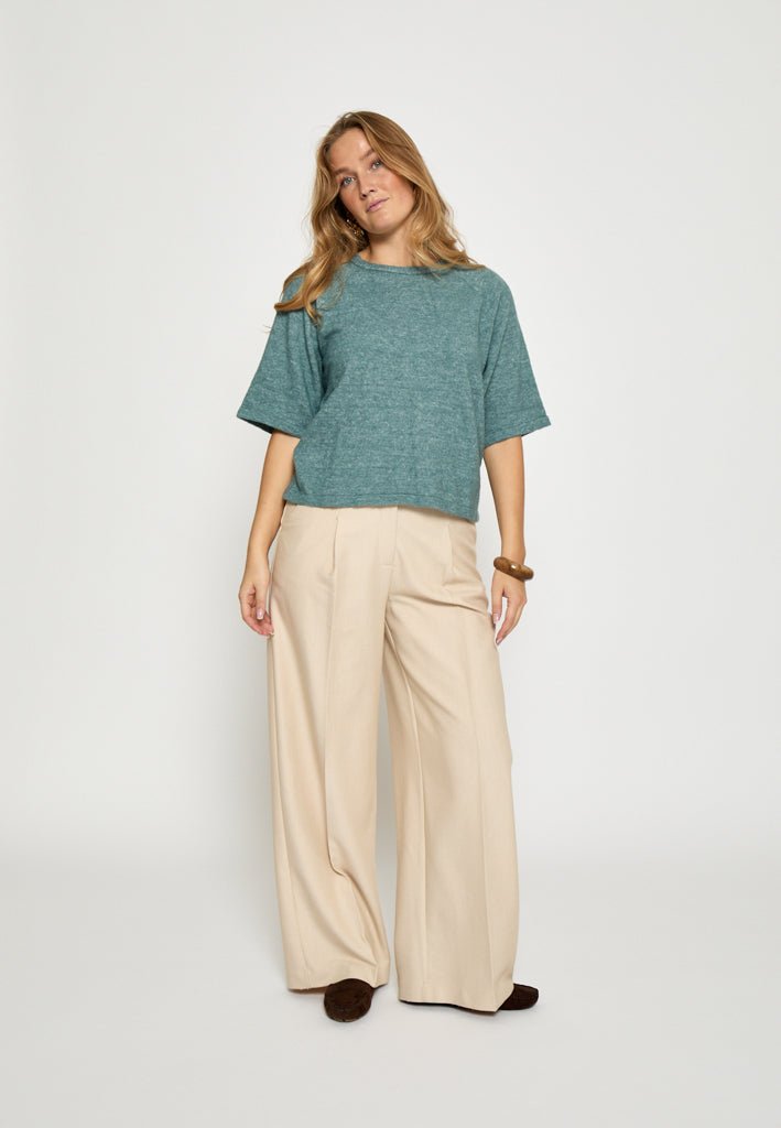 Peppercorn PCKate Knit Blouse Blouse 480M North Atlantic Mel.