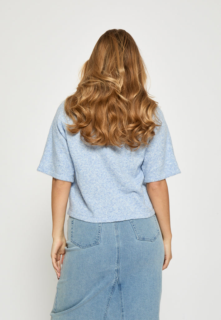 Peppercorn PCKate Knit Blouse Blouse 7015M Hydrangea Melange