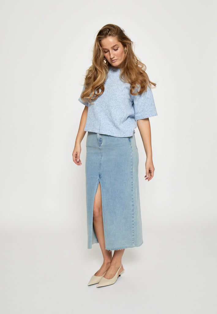 Peppercorn PCKate Knit Blouse Blouse 7015M Hydrangea Melange