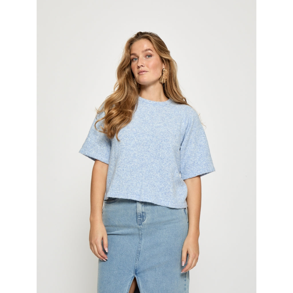 Peppercorn PCKate Knit Blouse Blouse 7015M Hydrangea Melange