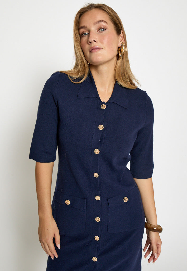 Peppercorn PCKaylee Knit Dress Dress 5270 Black Iris