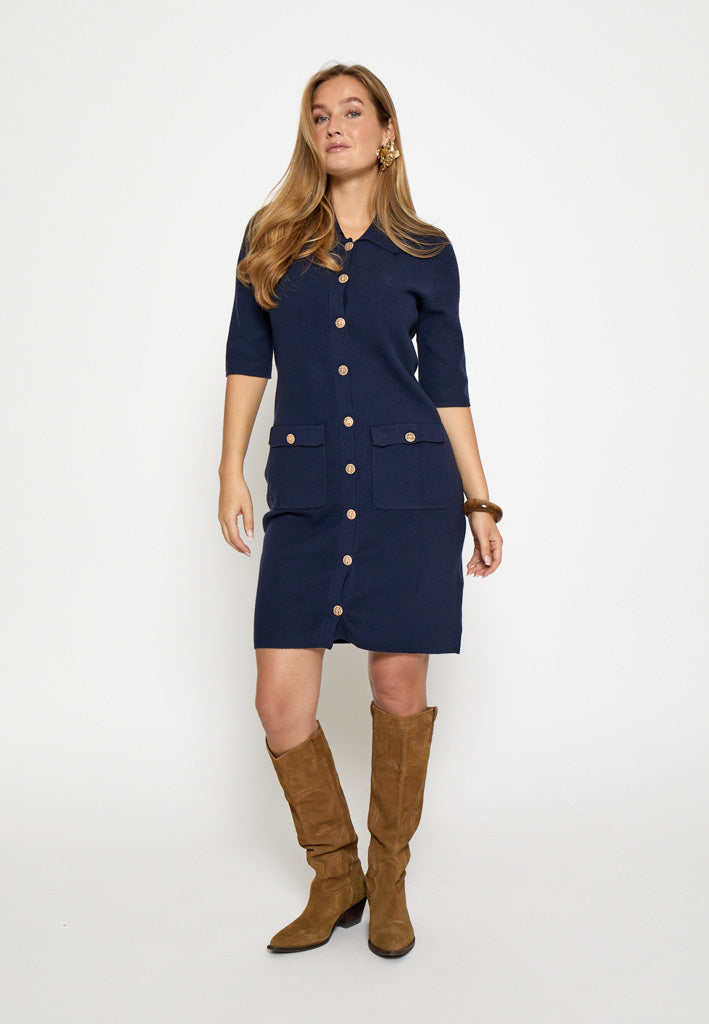 Peppercorn PCKaylee Knit Dress Dress 5270 Black Iris