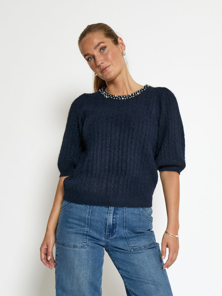 Peppercorn PCKira Knit Blouse Blouse 5270 Black Iris