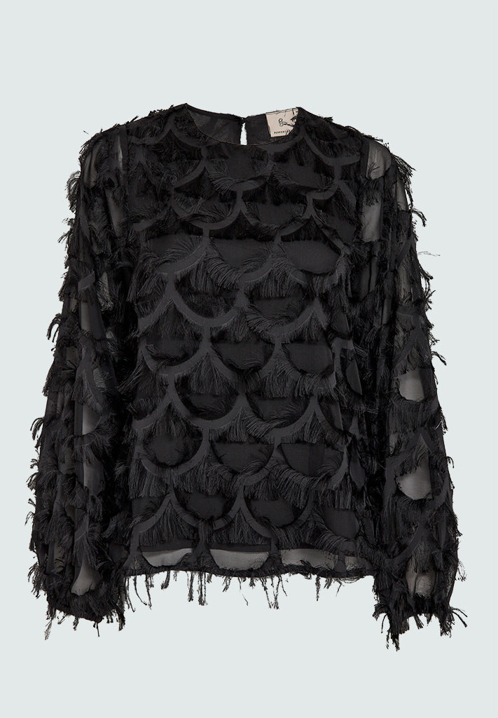 Peppercorn PCKylin Long Sleeve Blouse Blouse 9000 Black