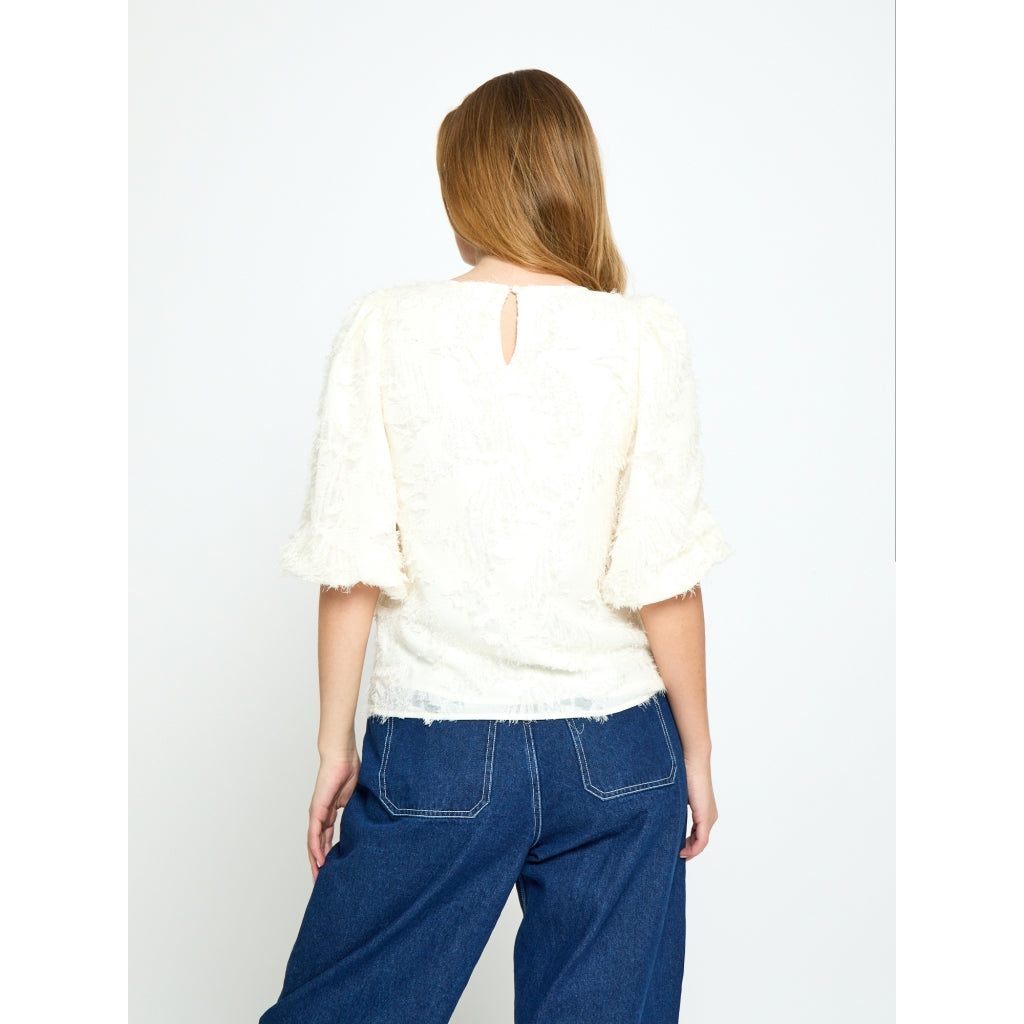 Peppercorn PCKylin Structure Blouse Blouse 0011 Gardenia