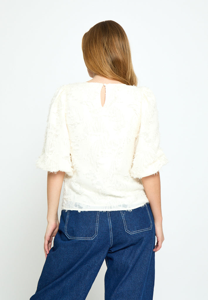 Peppercorn PCKylin Structure Blouse Blouse 0011 Gardenia