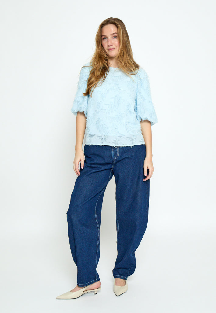 Peppercorn PCKylin Structure Blouse Blouse 1048 Ice Blue