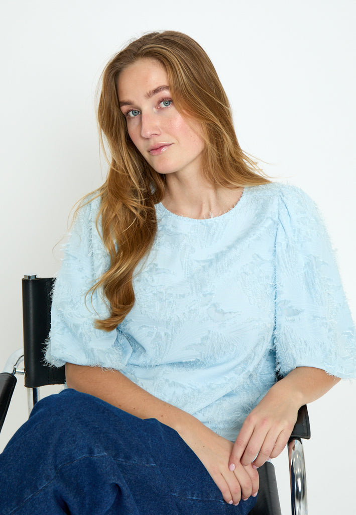Peppercorn PCKylin Structure Blouse Blouse 1048 Ice Blue