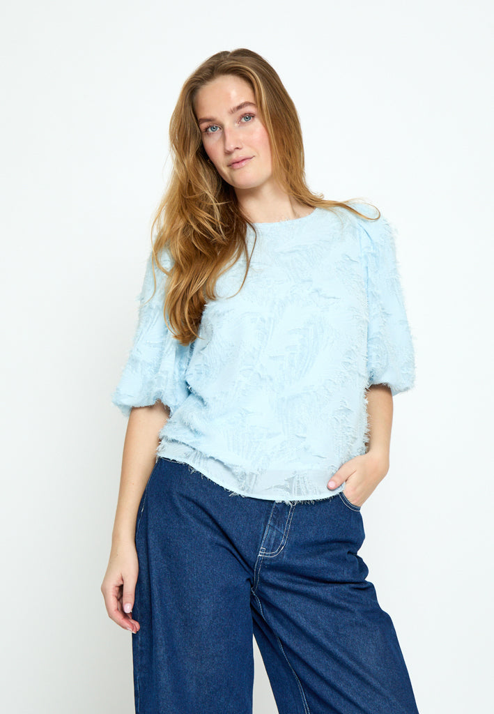 Peppercorn PCKylin Structure Blouse Blouse 1048 Ice Blue