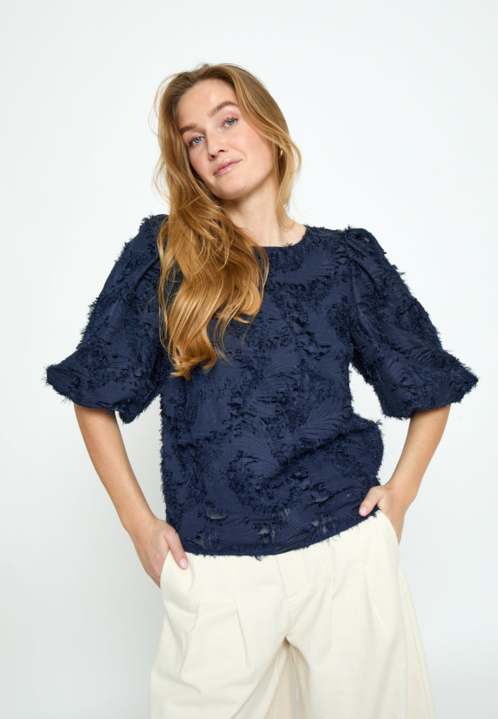 Peppercorn PCKylin Structure Blouse Blouse 2994 Sky Captain