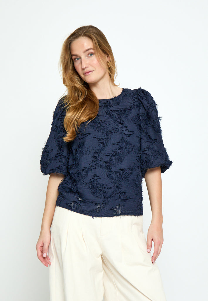 Peppercorn PCKylin Structure Blouse Blouse 2994 Sky Captain