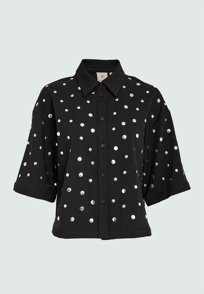 Peppercorn PCLaila Studs Shirt Shirt 9000 Black
