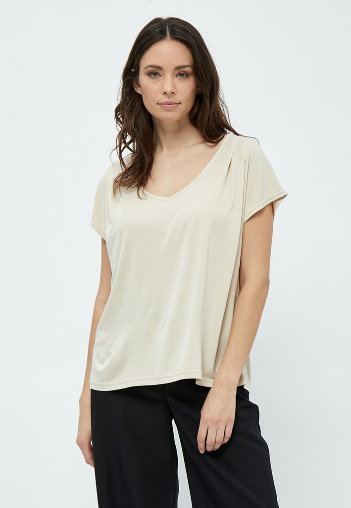 Peppercorn PCLana V T-Shirt T-Shirt 0265 Sandshell