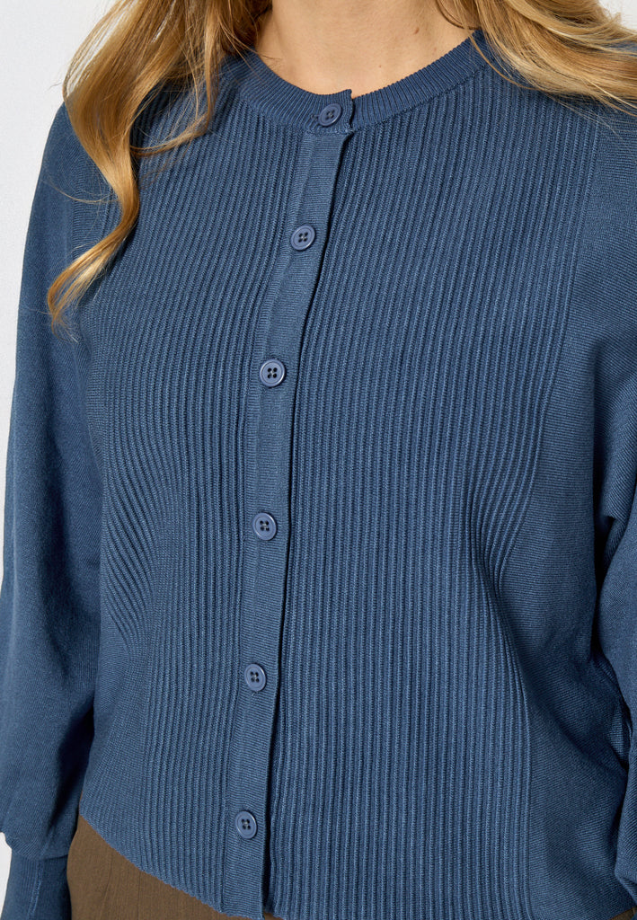 Peppercorn PCLeia Knit Cardigan Cardigans 1037 Ensign Blue