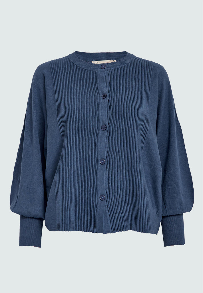 Peppercorn PCLeia Knit Cardigan Cardigans 1037 Ensign Blue