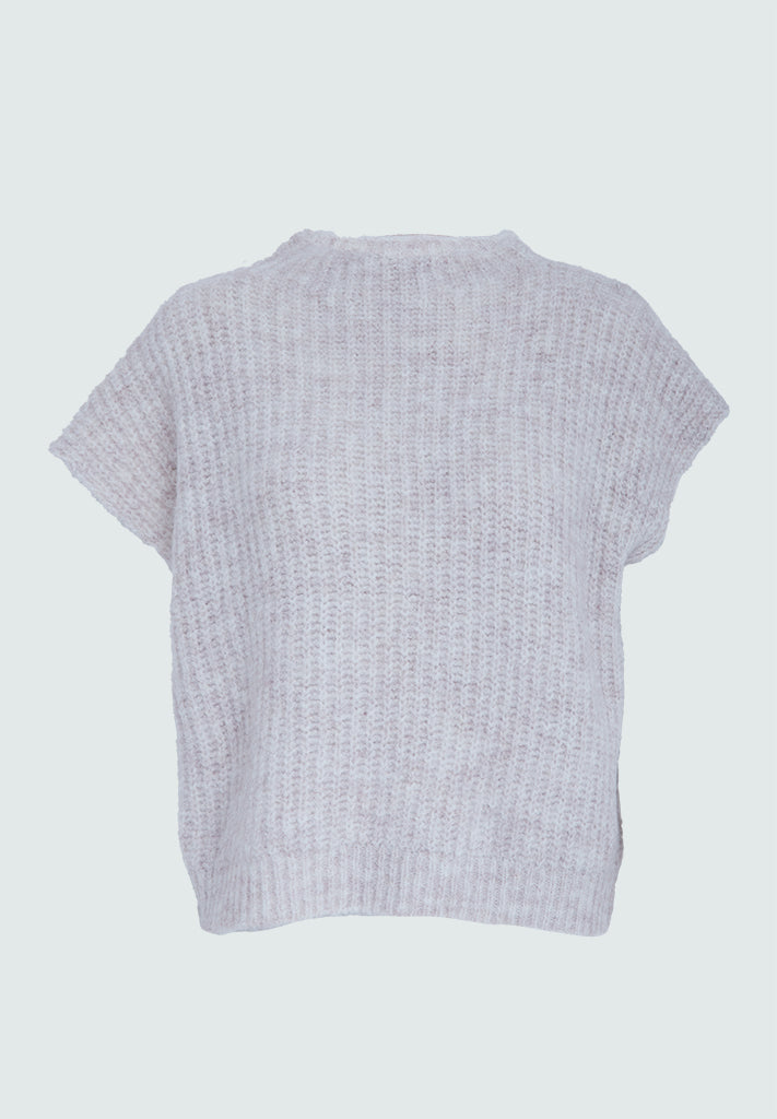 Peppercorn PCLian GRS RWS Knit Top Pullover 2206M Fog Sand Mel.