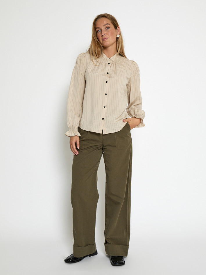 Peppercorn PCLina Shirt Shirt 2206S Fog Sand Stripe