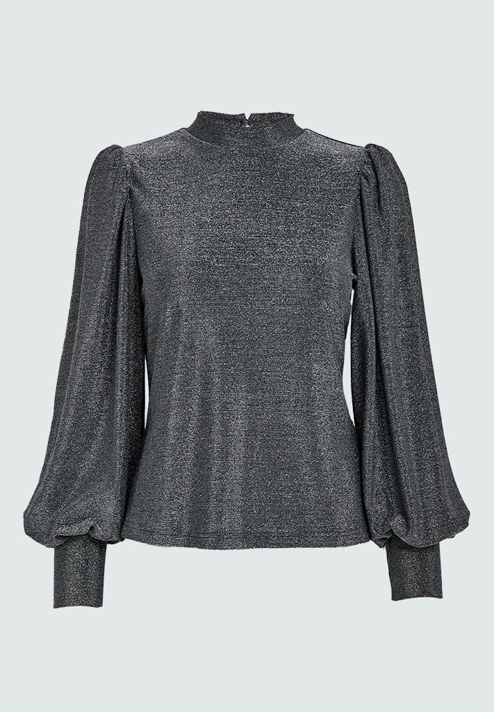 Peppercorn PCLucina Blouse Blouse 112MET Light Grey Metal.