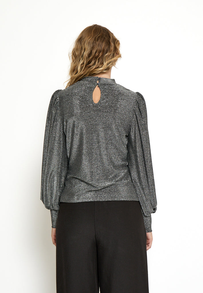 Peppercorn PCLucina Blouse Blouse 112MET Light Grey Metal.