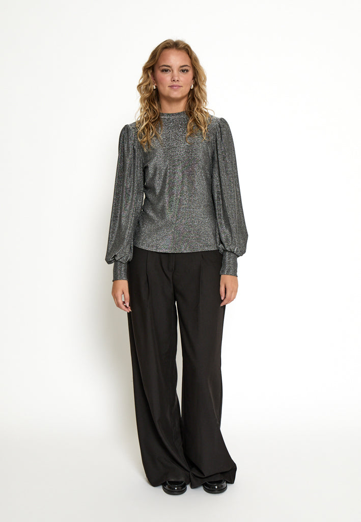 Peppercorn PCLucina Blouse Blouse 112MET Light Grey Metal.