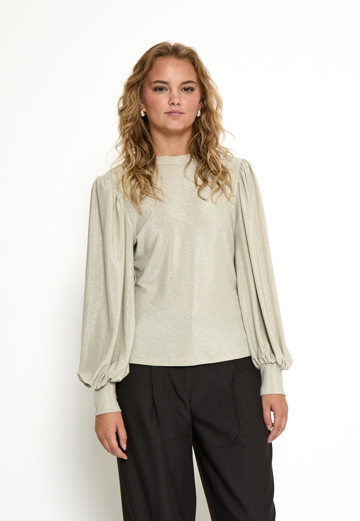 Peppercorn PCLucina Blouse Blouse 2206 Fog Sand Metal