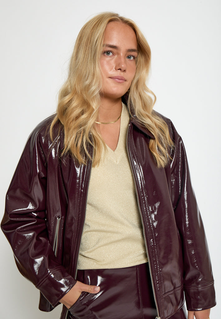 Peppercorn PCLucinda Vegan Jacket Jacket 0905 Tawny Port