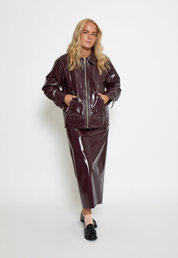 Peppercorn PCLucinda Vegan Jacket Jacket 0905 Tawny Port