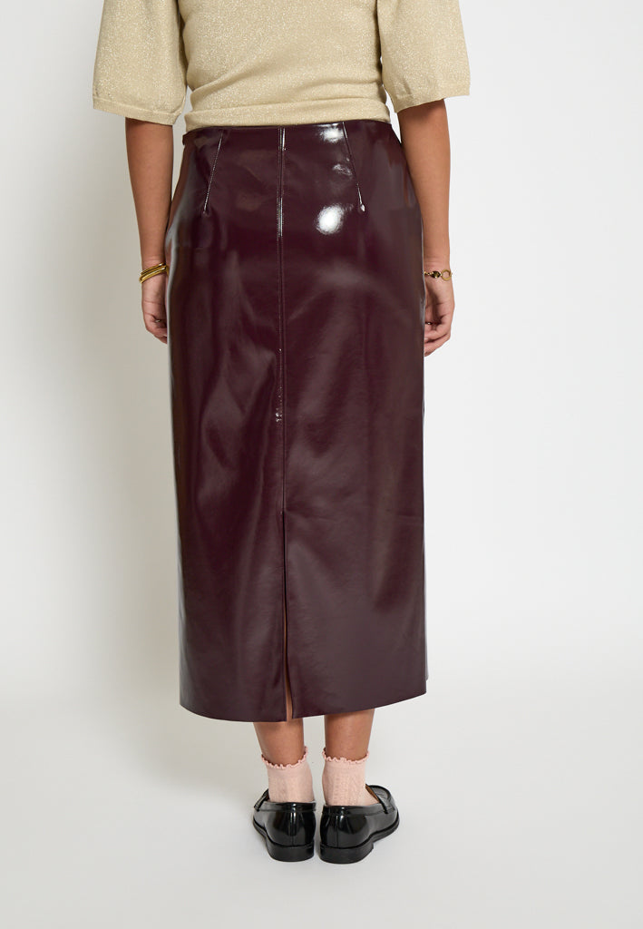 Peppercorn PCLucinda Vegan Skirt Skirt 0905 Tawny Port