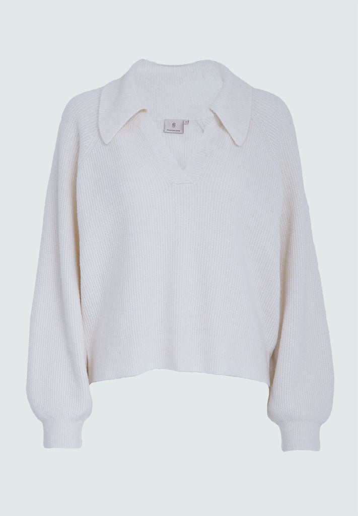 Peppercorn PCLyra GRS RWS Knit Pullover Pullover 0011 Gardenia