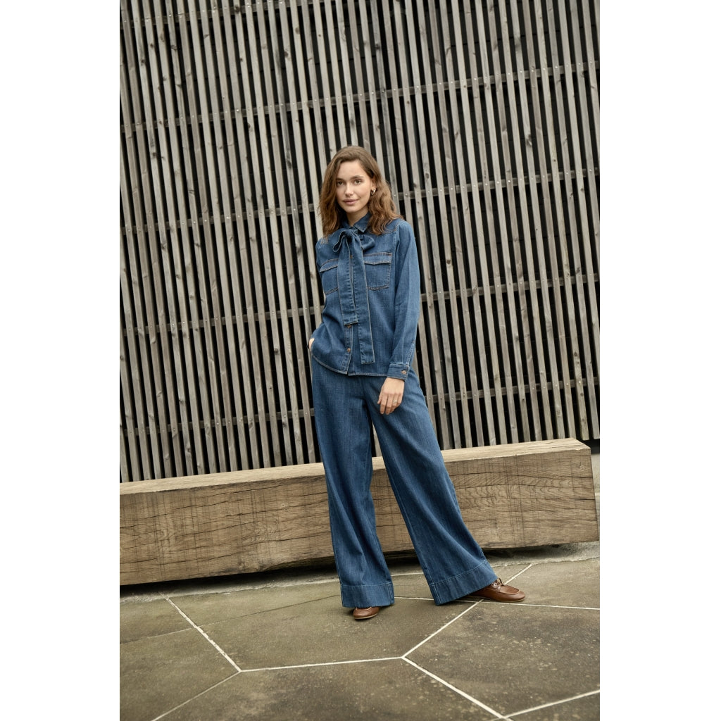 Peppercorn PCMadison Denim Pant Pant 9610 Mid Blue Denim