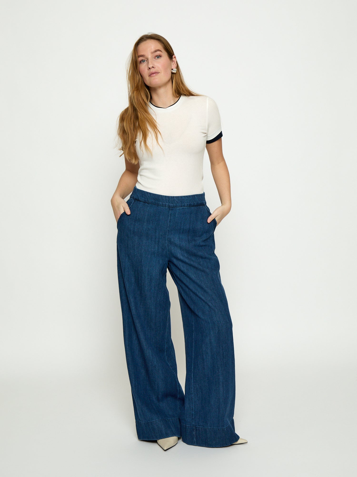 Peppercorn PCMadison Denim Pant Pant 9610 Mid Blue Denim