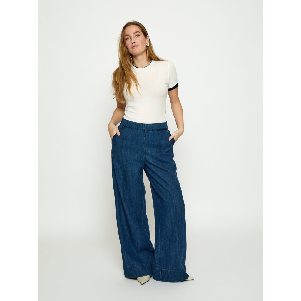 Peppercorn PCMadison Denim Pant Pant 9610 Mid Blue Denim