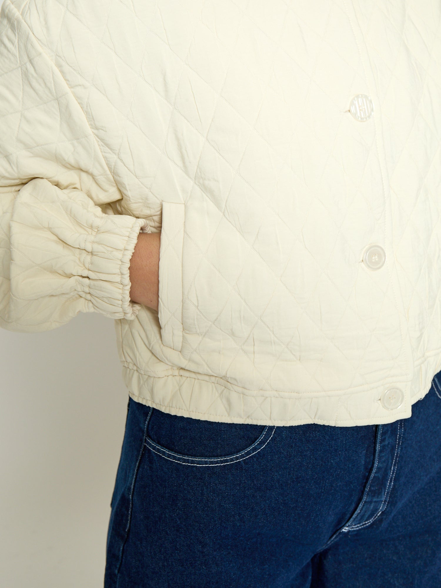 Peppercorn PCMarley Jacket Jacket 0202 Whitecap Creme