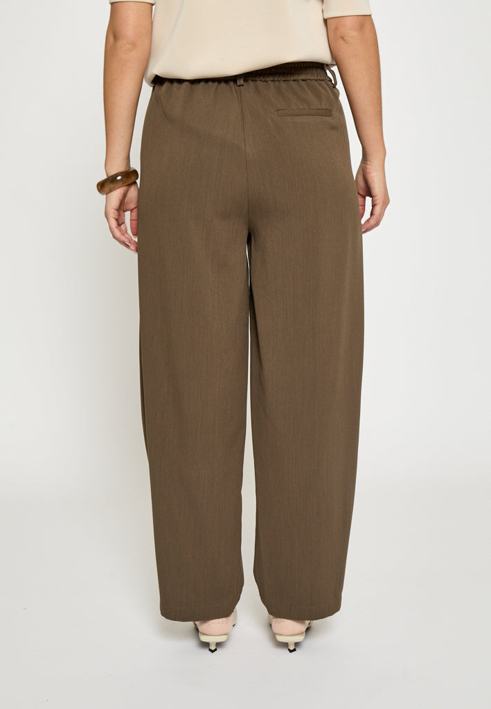 Peppercorn PCMaya HW Pant Pant 5944M Ermine Brown Melange