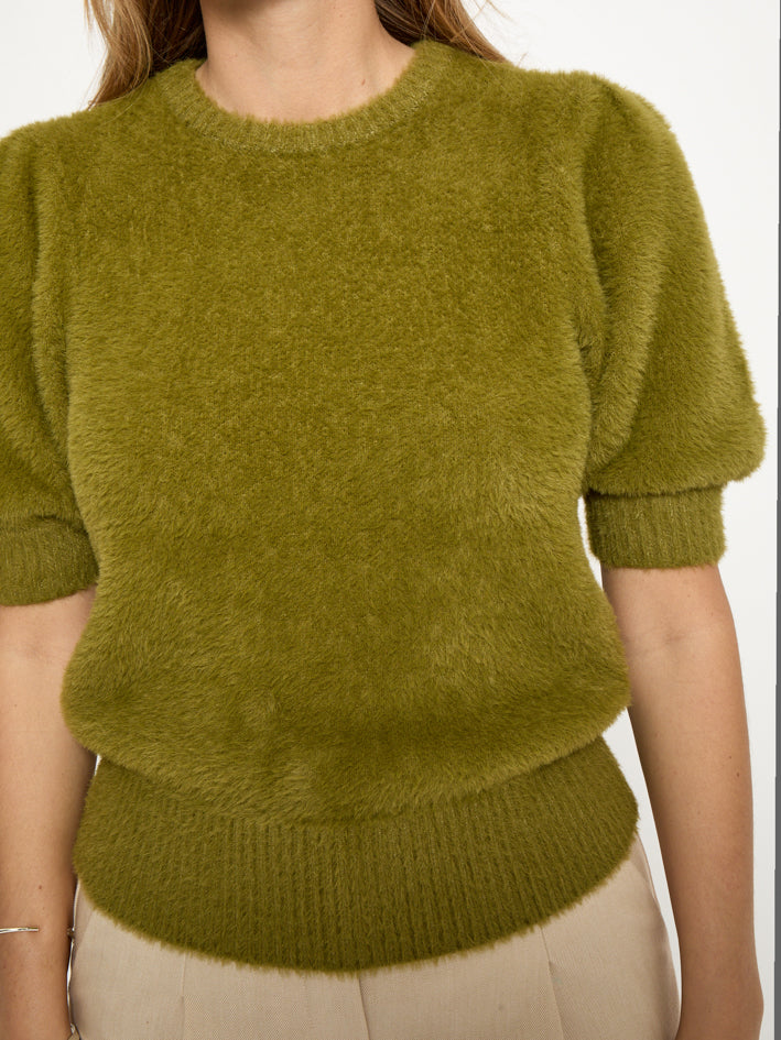 Peppercorn PCMicia Knit T-Shirt T-Shirt 3987 Olive Branch Green