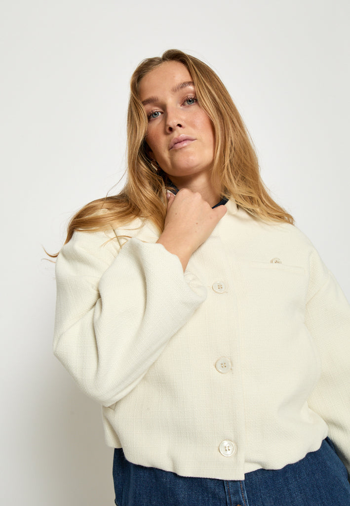 Peppercorn PCMillaya Jacket Jacket 0202 Whitecap Creme