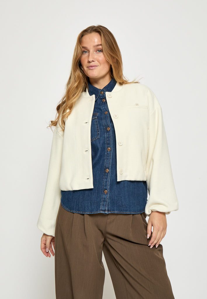 Peppercorn PCMillaya Jacket Jacket 0202 Whitecap Creme