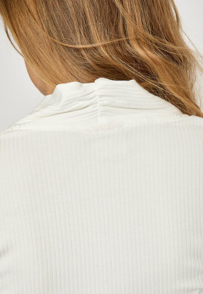 Peppercorn PCMinna V-Neck Top Top 0202 Whitecap Creme