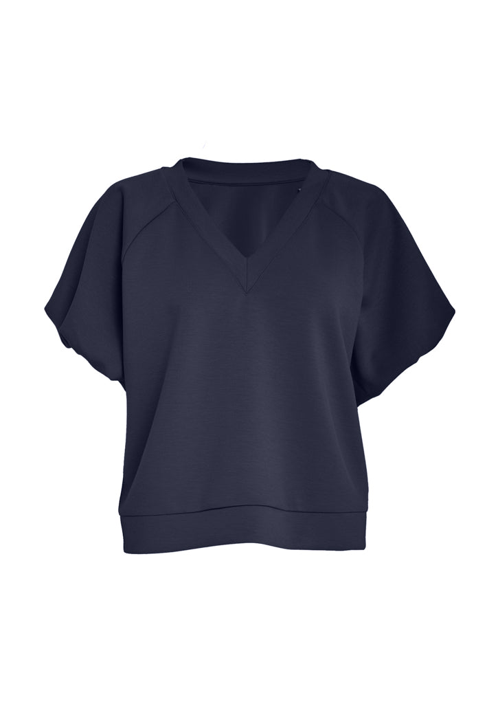 Peppercorn PCMinnie GRS Balloon Sleeve Blouse T-Shirt 1550 NAVY
