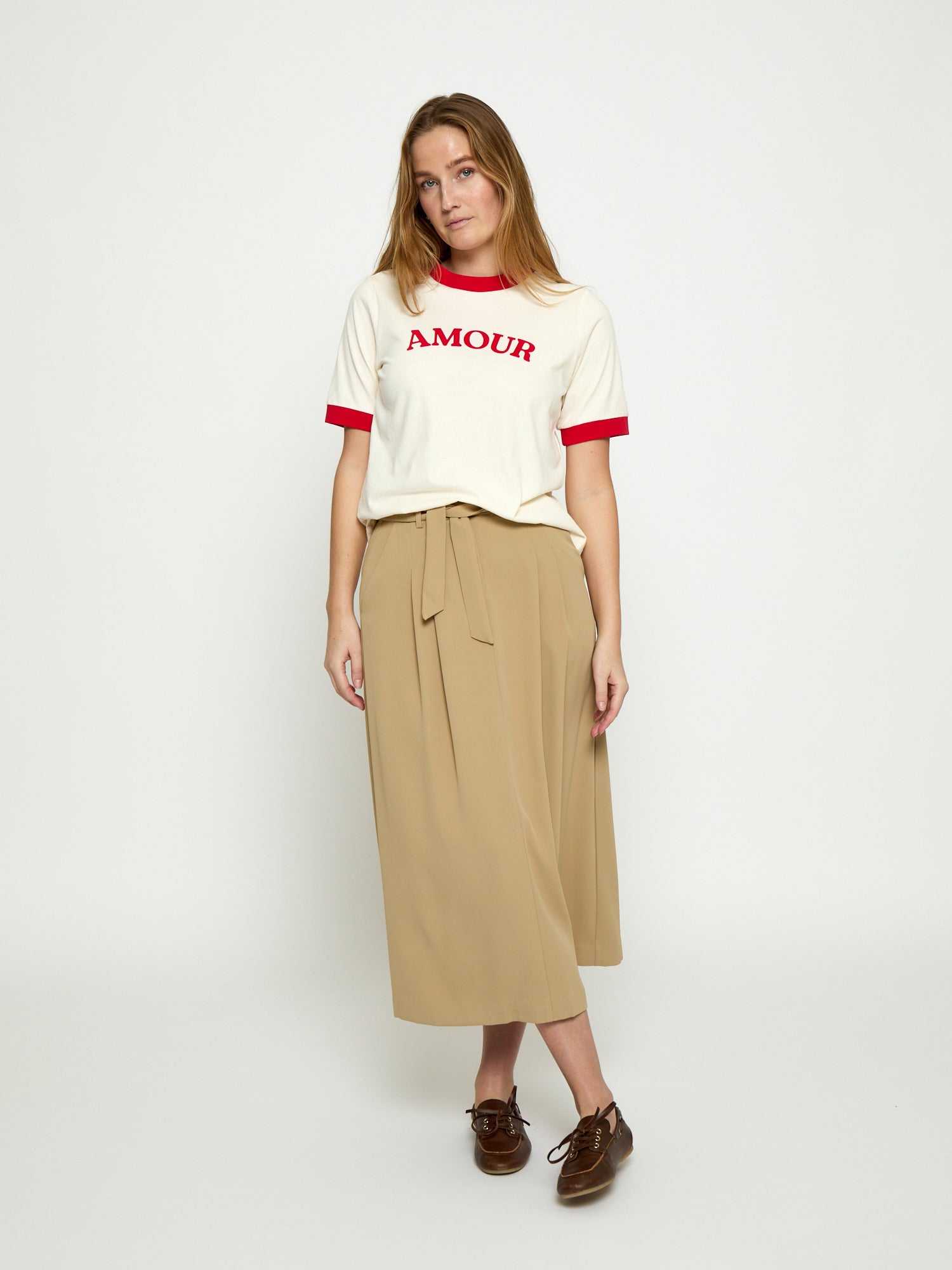 Peppercorn PCMomo T-Shirt T-Shirt 0202 Whitecap Creme