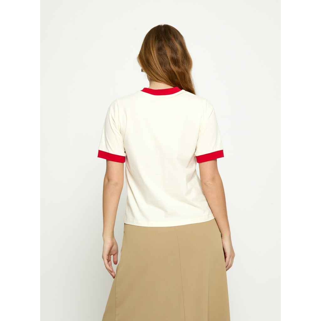 Peppercorn PCMomo T-Shirt T-Shirt 0202 Whitecap Creme