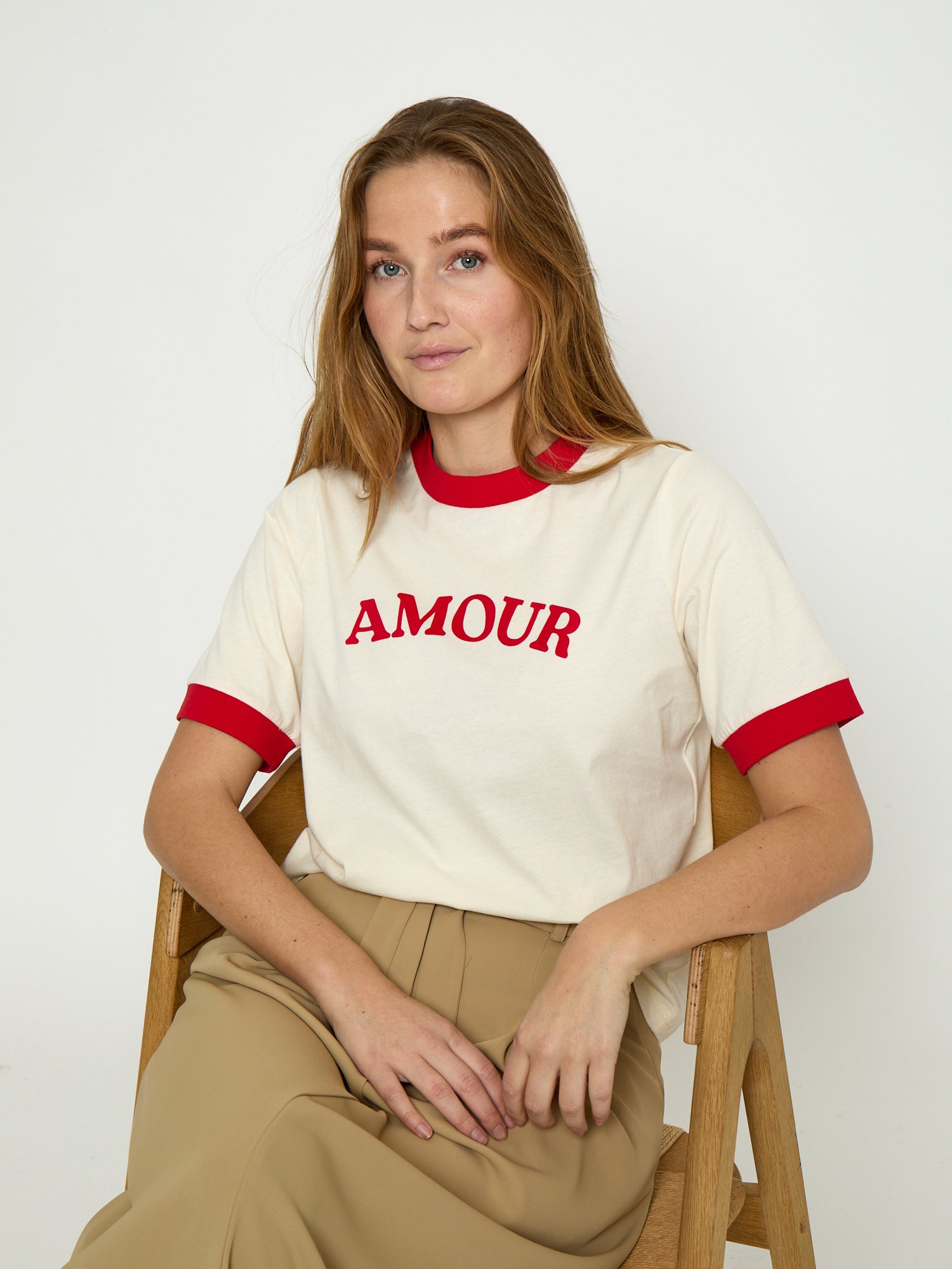 Peppercorn PCMomo T-Shirt T-Shirt 0202 Whitecap Creme