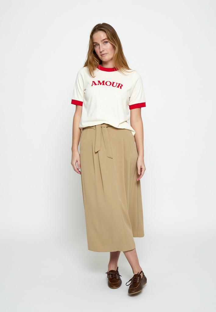 Peppercorn PCMomo T-Shirt T-Shirt 0202 Whitecap Creme