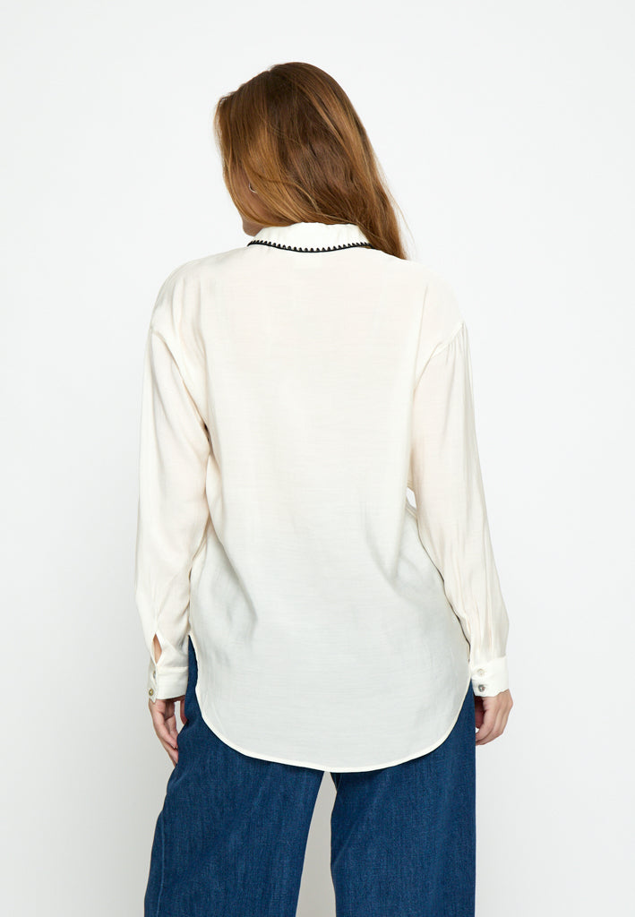 Peppercorn PCMonara Shirt Shirt 0202 Whitecap Creme