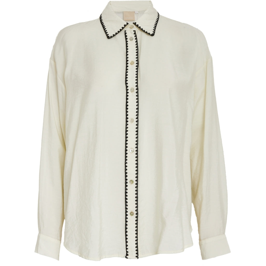 Peppercorn PCMonara Shirt Shirt 0202 Whitecap Creme