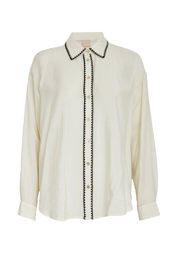 Peppercorn PCMonara Shirt Shirt 0202 Whitecap Creme