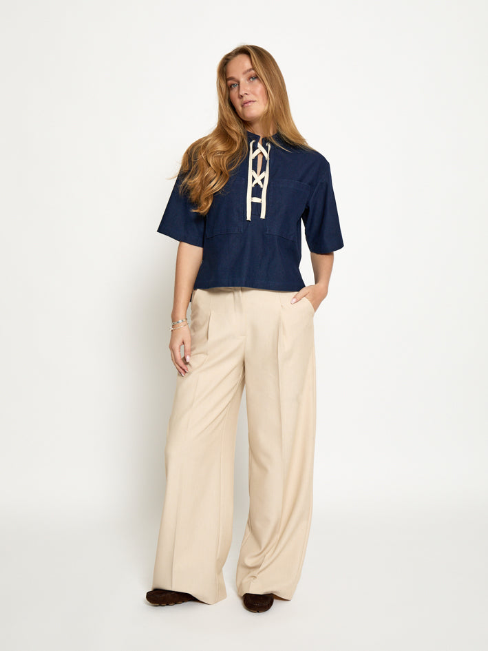 Peppercorn PCNaddie Blouse Blouse 006 Dark Denim